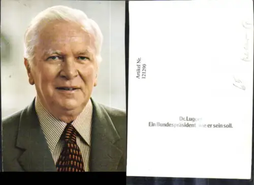 121290,Dr. Lugger Ein Bundespräsident,wie er sein sollte Politik