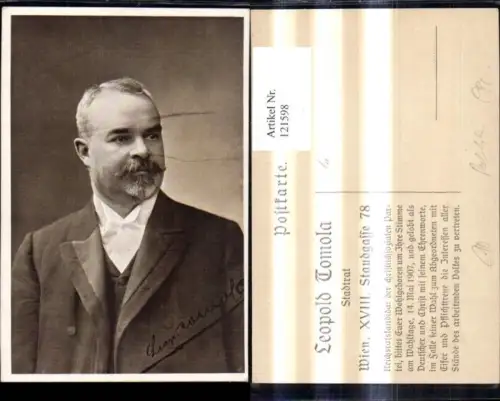 121598,Stadtrat Leopold Tomola Wien Politik