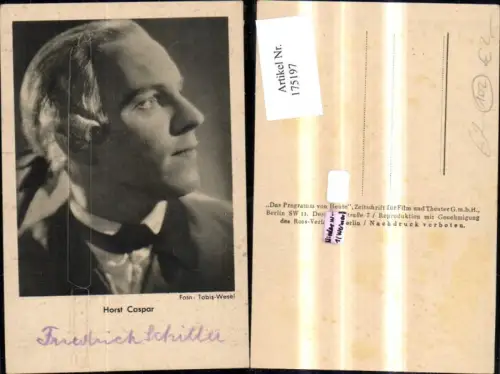 175197,Horst Caspar als Friedrich Schiller