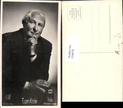 354678,Schauspieler Eugen Klöpfer pub Film Foto Verlag A 3736euro1