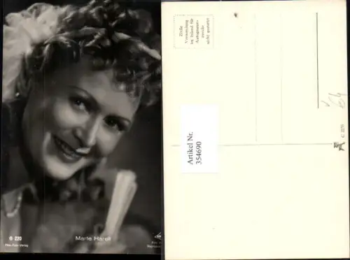 354690,Schauspielerin Marte Harell pub Film Foto Verlag G 220