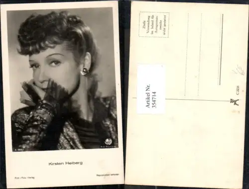 354714,Schauspielerin Kirsten Heiberg pub Film Foto Verlag A 3939euro1