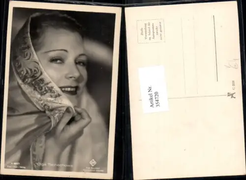 354720,Schauspielerin Olga Tschechowa pub Film Foto Verlag A 3837euro1