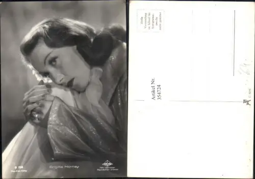 354724,Schauspielerin Brigitte Horney pub Film Foto Verlag G 226