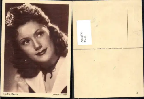 354741,Schauspielerin Hertha Mayen