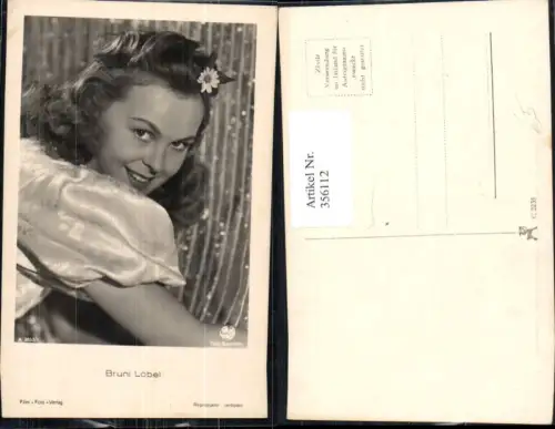 356112,Schauspielerin Bruni Löbel pub Film Foto Verlag A 3853euro1