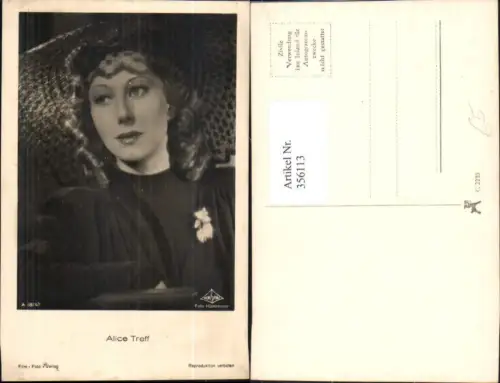 356113,Schauspielerin Alice Treff pub Film Foto Verlag A 3824euro1