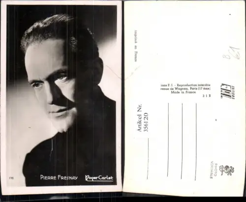 356120,Pierre Fresnay Portait Schauspieler Filmschauspieler