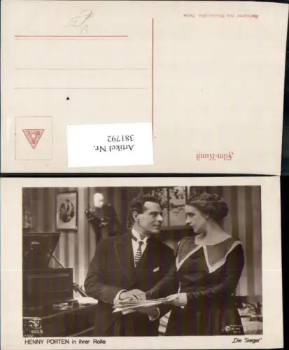 381792,Schauspielerin Henny Porten in Der Sieger pub RPH Film Sterne 552euro6