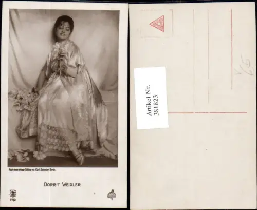 381823,Schauspielerin Dorrit Weixler Kleid Blumen pub RPH Film Sterne 77euro2