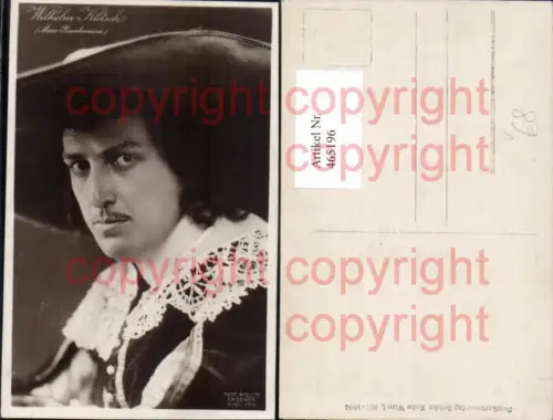 465196,Schauspieler Wilhelm Klitsch Max Piccolomini pub B.K.W.I.