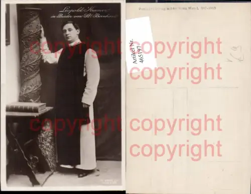 465197,Schauspieler Leopold Kramer i. Brüder v. St Bernhard pub B.K.W.I.