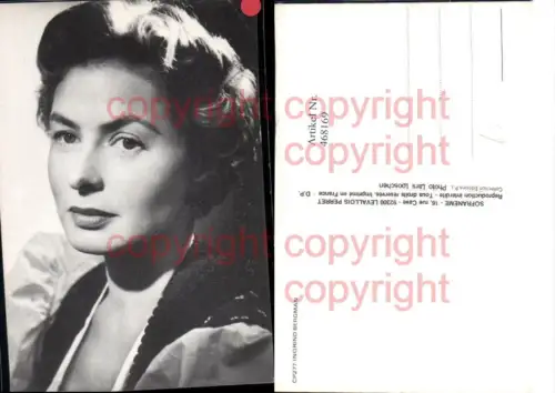 468169,Schauspielerin Ingrid Bergman Portrait