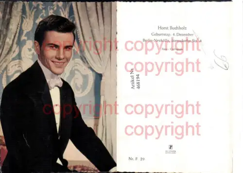 468194,Schauspieler Horst Buchholz Portrait