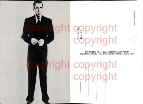 468195,Schauspieler Humphrey Bogart Anzug