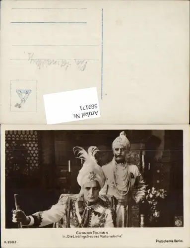 569171,Schauspieler Gunnar Tolnaes Die Lieblingsfrau d. Maharadscha pub Photochemie K 2993