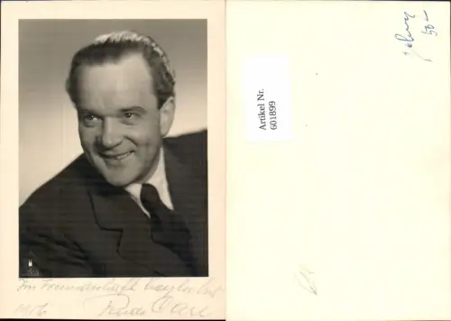 601899,Autogrammkarte Schauspieler Rudolf Carl Autogramm