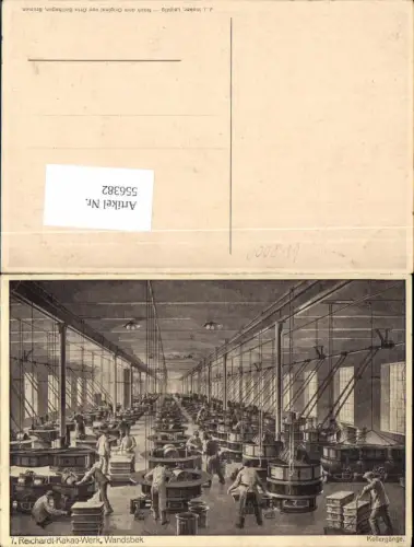 556382,tolle Reklame AK Reichardt Kakao Werk Wandsbek Hamburg Kollergänge