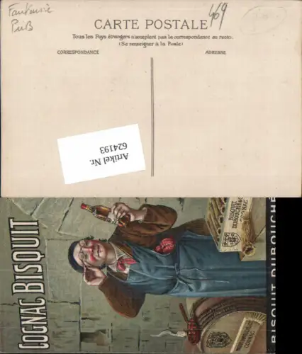 624193,Reklame AK Cognac Bisquit Dubouche e Co. Jarnac Alkohol