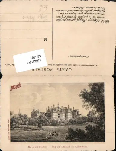 635401,Reklame AK Maggi Loir et Cher Chateau Chambord