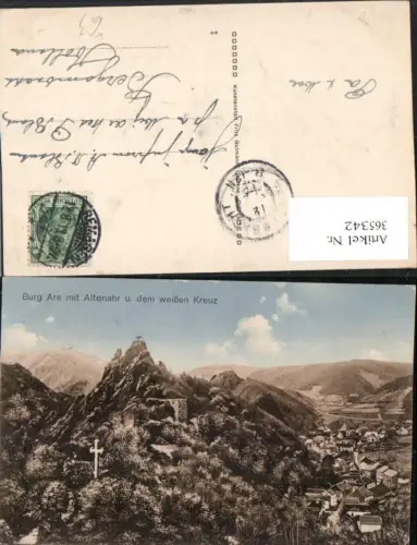 365342,Burg Are mit Altenahr Totale u. Weißen Kreuz