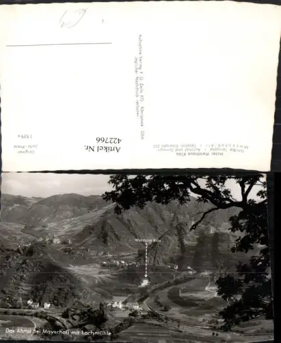 422766,Ahrtal bei Mayschoß m. Lochmühle u. Weinhaus Kläs