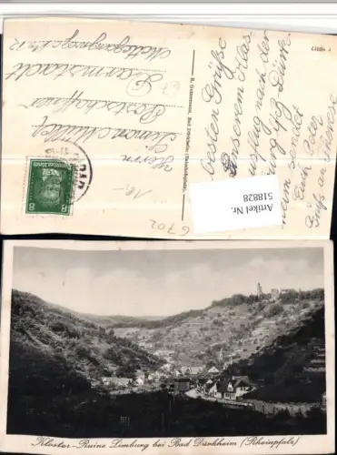 518828,Kloster Ruine Limburg b. Bad Dürkheim