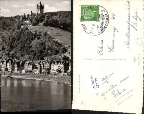 422739,Cochem an d. Mosel Teilansicht m. Burg