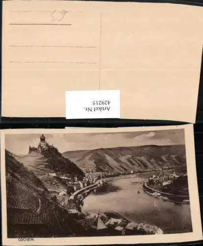 429215,Cochem an d. Mosel Totale m. Burg