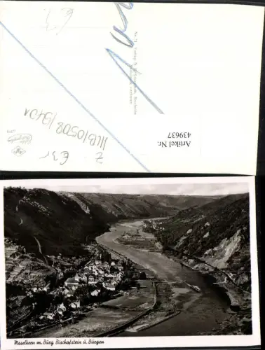 439637,Moselkern Totale m. Burg Bischofstein u. Burgen