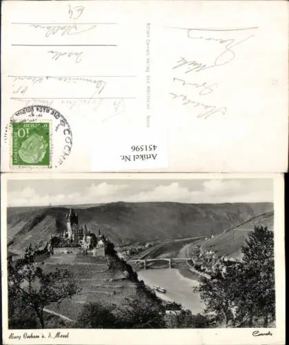 451596,Burg Cochem an d. Mosel Fluss