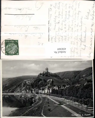 458369,Cochem an d. Mosel Totale m. Burg