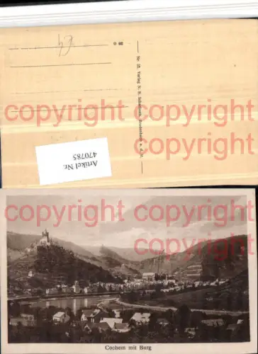 470785,Cochem an d. Mosel Totale m. Burg