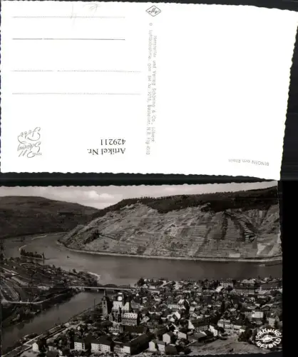 429211,Bingen am Rhein Totale Fliegeraufnahme