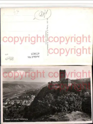 473825,Cobern Kobern an d. Mosel Niederburg Ruine
