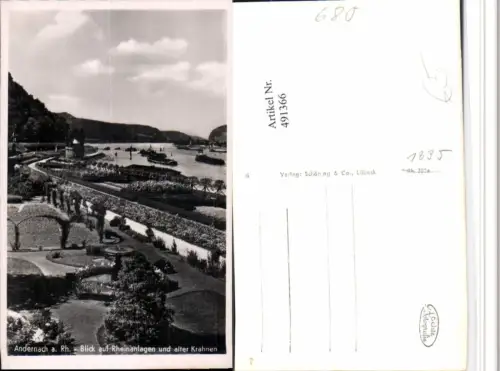 491366,Andernach am Rhein Rheinanlagen u. Alter Krahnen