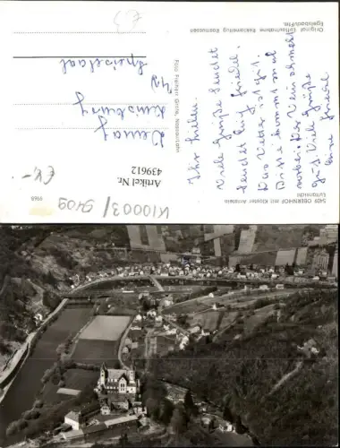 439612,Obernhof Totale m. Kloster Arnstein Fliegeraufnahme