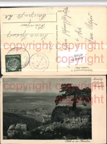 477101,Madenburg b. Landau Eschbach Blick in die Rheinebene