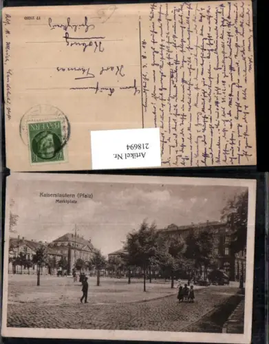 218694,Kaiserslautern Pfalz Marktplatz Platz