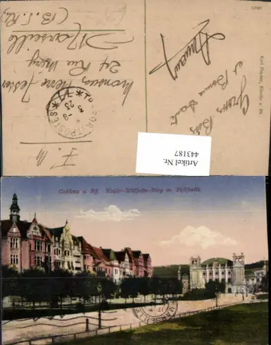 443187,Coblenz Koblenz am Rhein Kaiser Wilhelm-Ring m. Festhalle