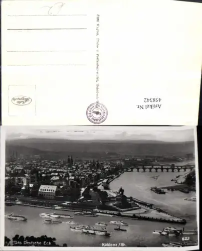 458342,Koblenz am Rhein Totale Deutsches Eck Dampfer