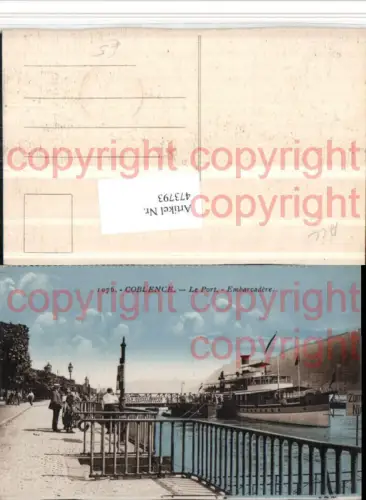473793,Coblence Koblenz Le Port Embarcadere Hafen Dampfer
