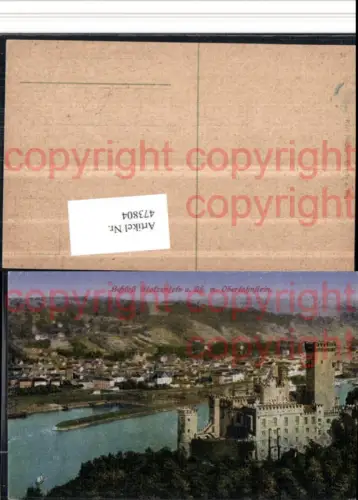 473804,Koblenz Schloss Stolzenfels am Rhein m. Oberlahnstein