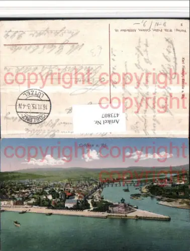 473807,Coblenz Koblenz am Rhein Totale Deutsches Eck