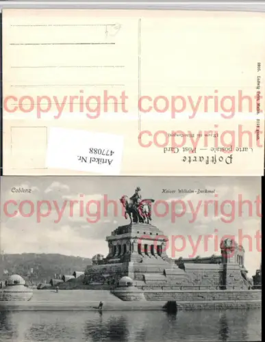 477088,Coblenz Koblenz Kaiser Wilhelm-Denkmal Statue
