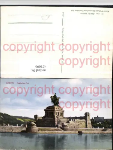 477096,Koblenz am Rhein Deutsches Eck Kaiser-Wilhelm-Denkmal
