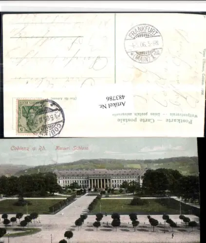 483786,Koblenz am Rhein Kaiserliches Schloss