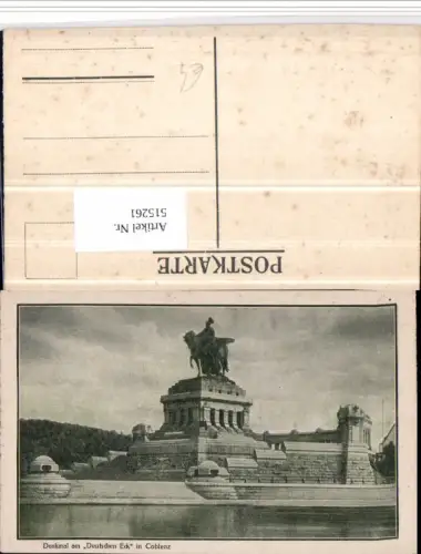 515261,Coblenz Koblenz am Rhein Denkmal am Deutschen Eck