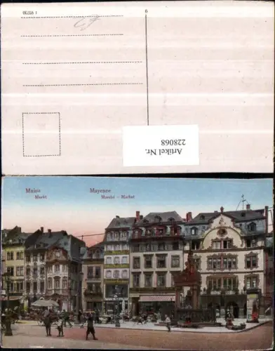 228068,Mainz Markt Brunnen Geschäfte