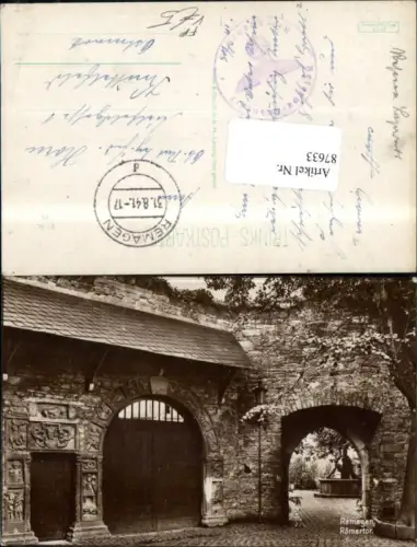 87633,Remagen Römertor Feldpost pub Trinks e Co